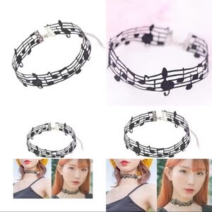 Music Note Choker Necklace